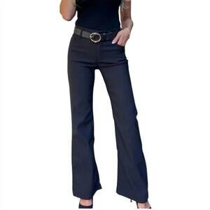 NEW BEVY FLOG amy flare pants in black stripe